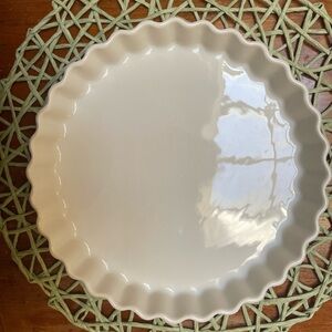 Pillivuyt white Scalloped Quiche/Tart 10” Baking
E 803  280325 France